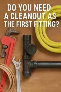 Do I Need a Cleanout as the First Fitting in a Stack?