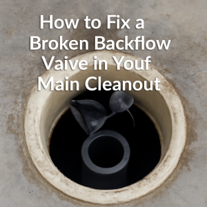 How to Fix a Broken Backflow Valve in Your Main Cleanout