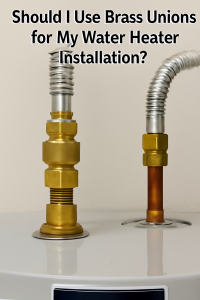 Should I Use Brass Unions for My Water Heater Installation?