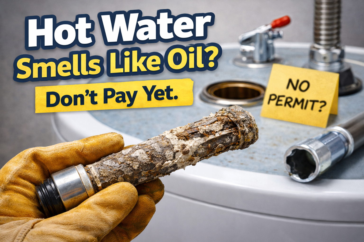 Hot Water Smells Like Oil After New Heater?