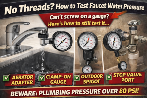 No Threads? How to Test Faucet Water Pressure