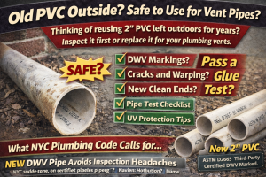 Old PVC Outside? Safe to Use for Vent Pipes?