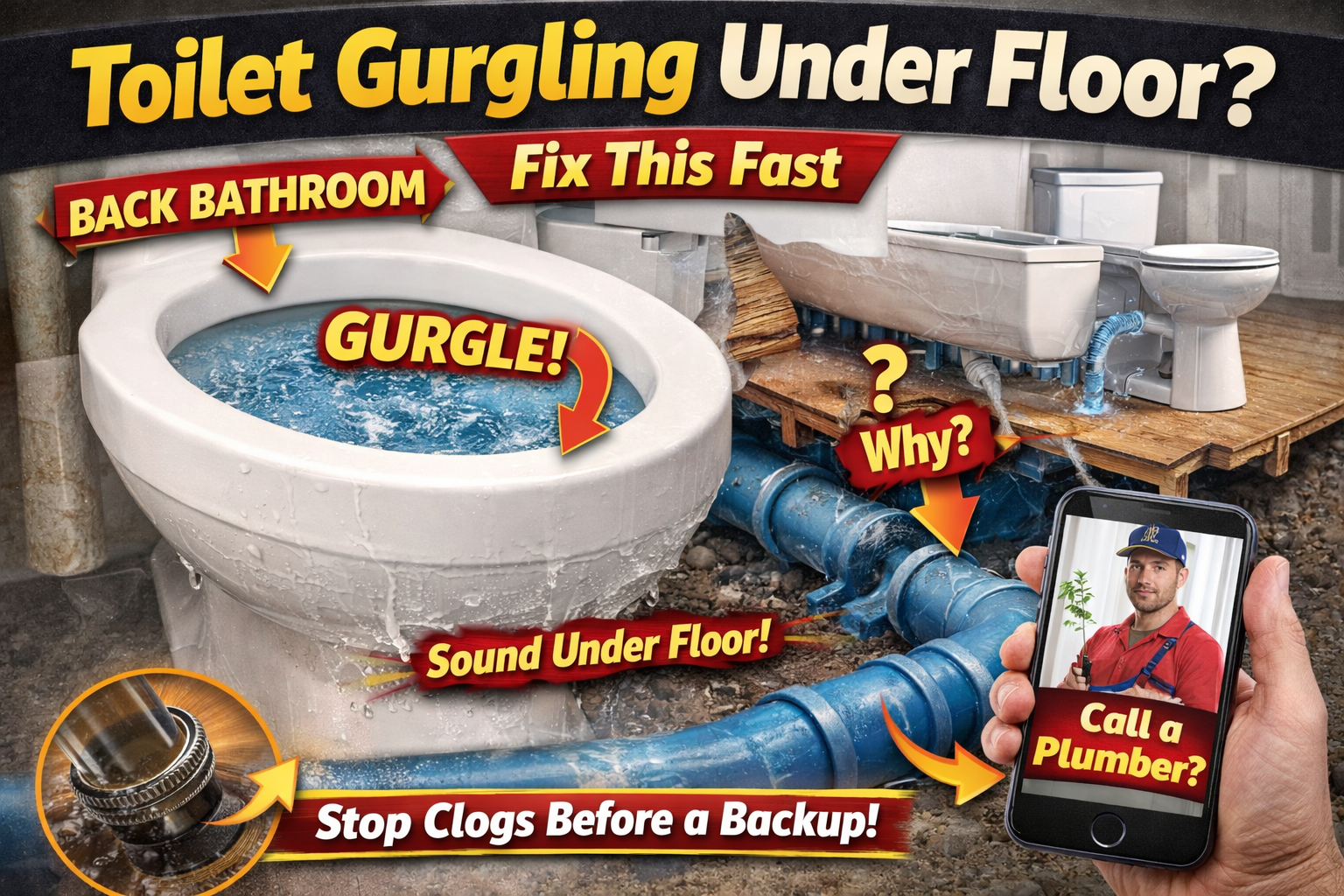 Toilet Gurgling Under Floor? Fix This Fast