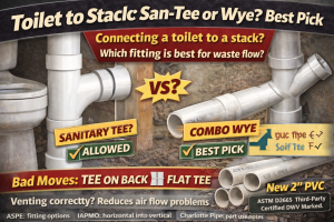 Toilet to Stack: San-Tee or Wye? Best Pick