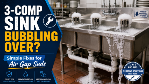 3-Comp Sink Air Gap Bubbling? Fix the Suds