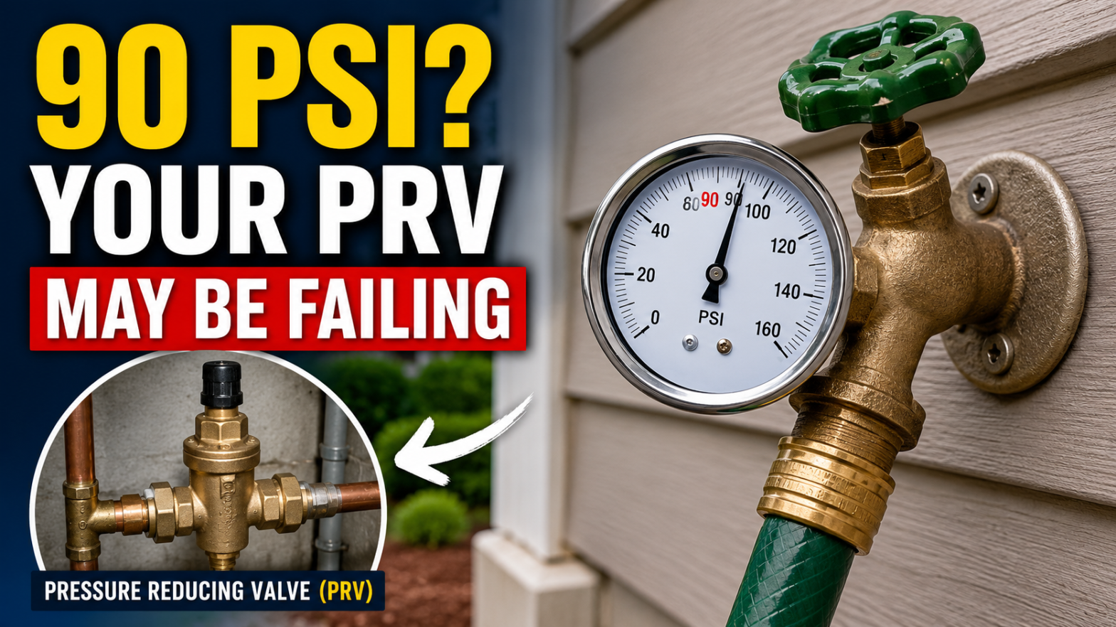90 PSI Hose Bib? Your PRV May Be Failing