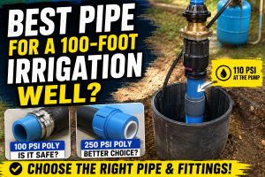 Best Pipe for a 100-Foot Irrigation Well?