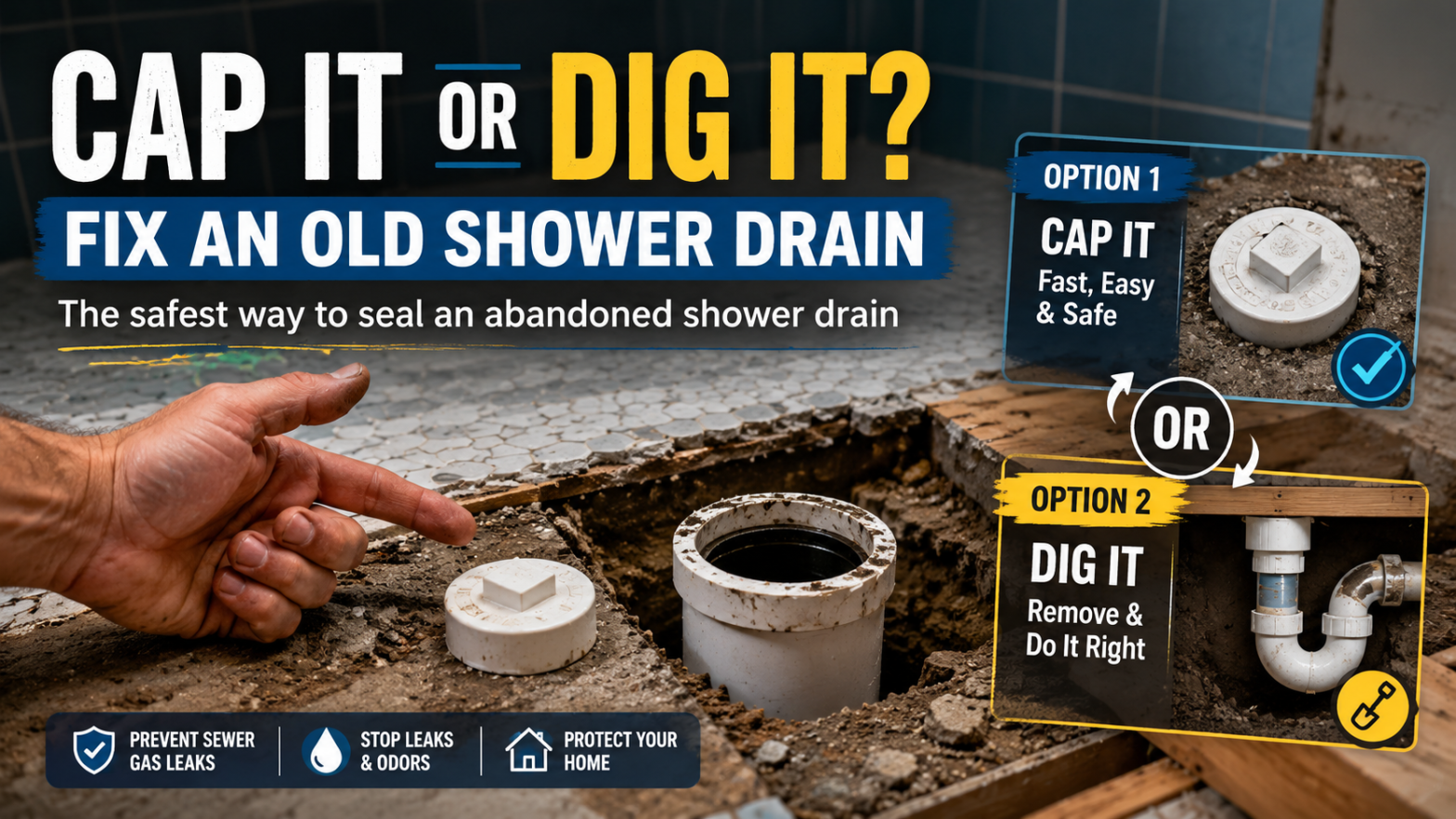 Can You Cap an Abandoned Shower Drain?