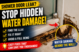 Is Your Shower Door Screw Hole Leaking?