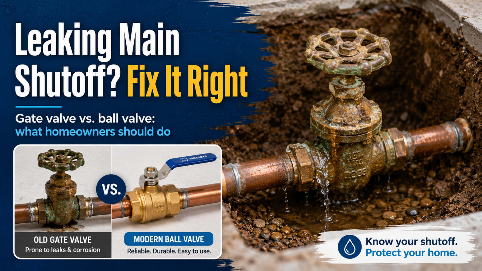 Leaking Main Shutoff Valve? Fix It Right
