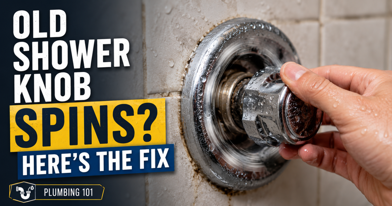 Old Shower Knob Spins? Try This Fix