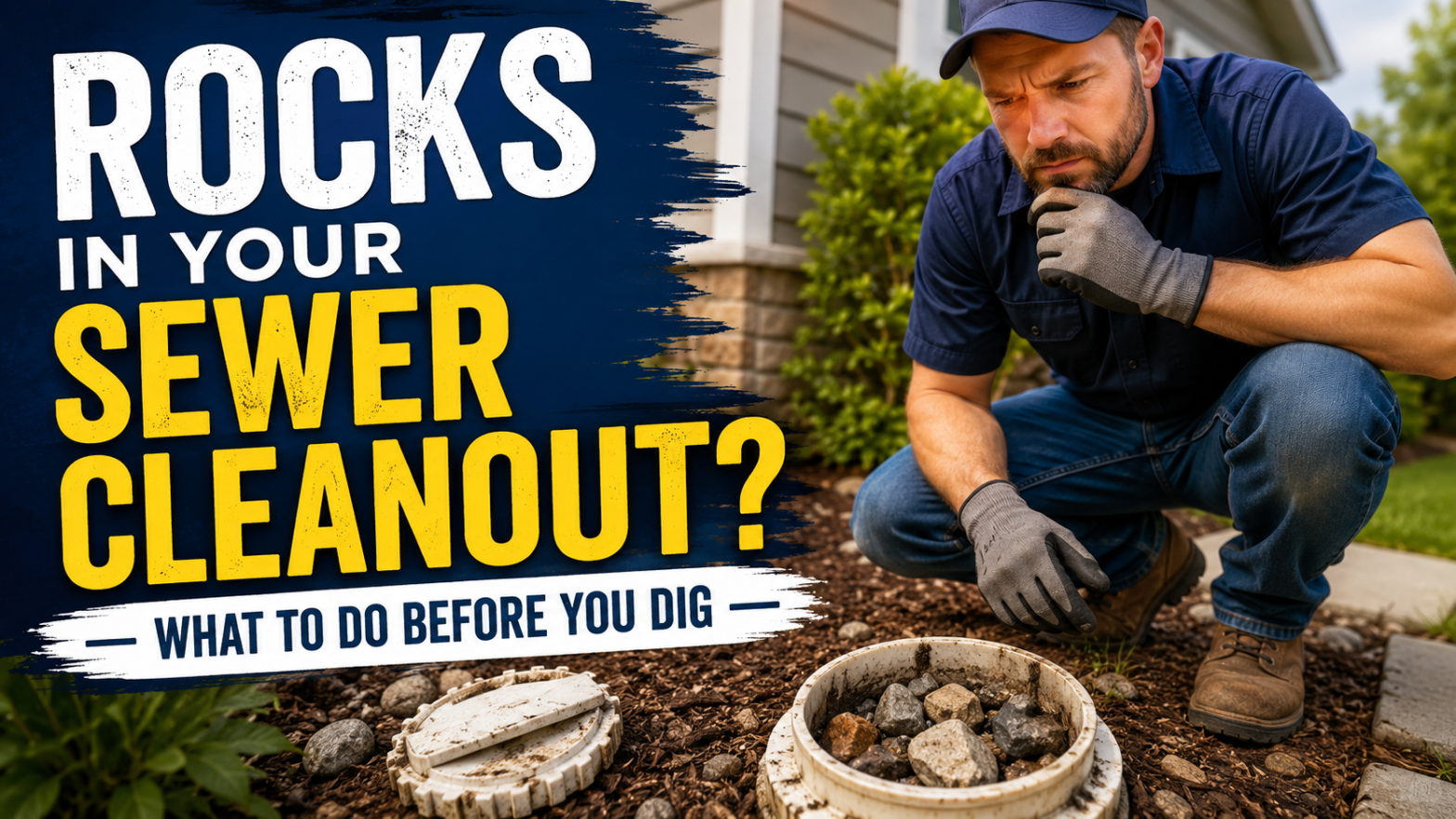 Rocks in Sewer Cleanout? Try This First