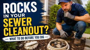 Rocks in Sewer Cleanout? Try This First