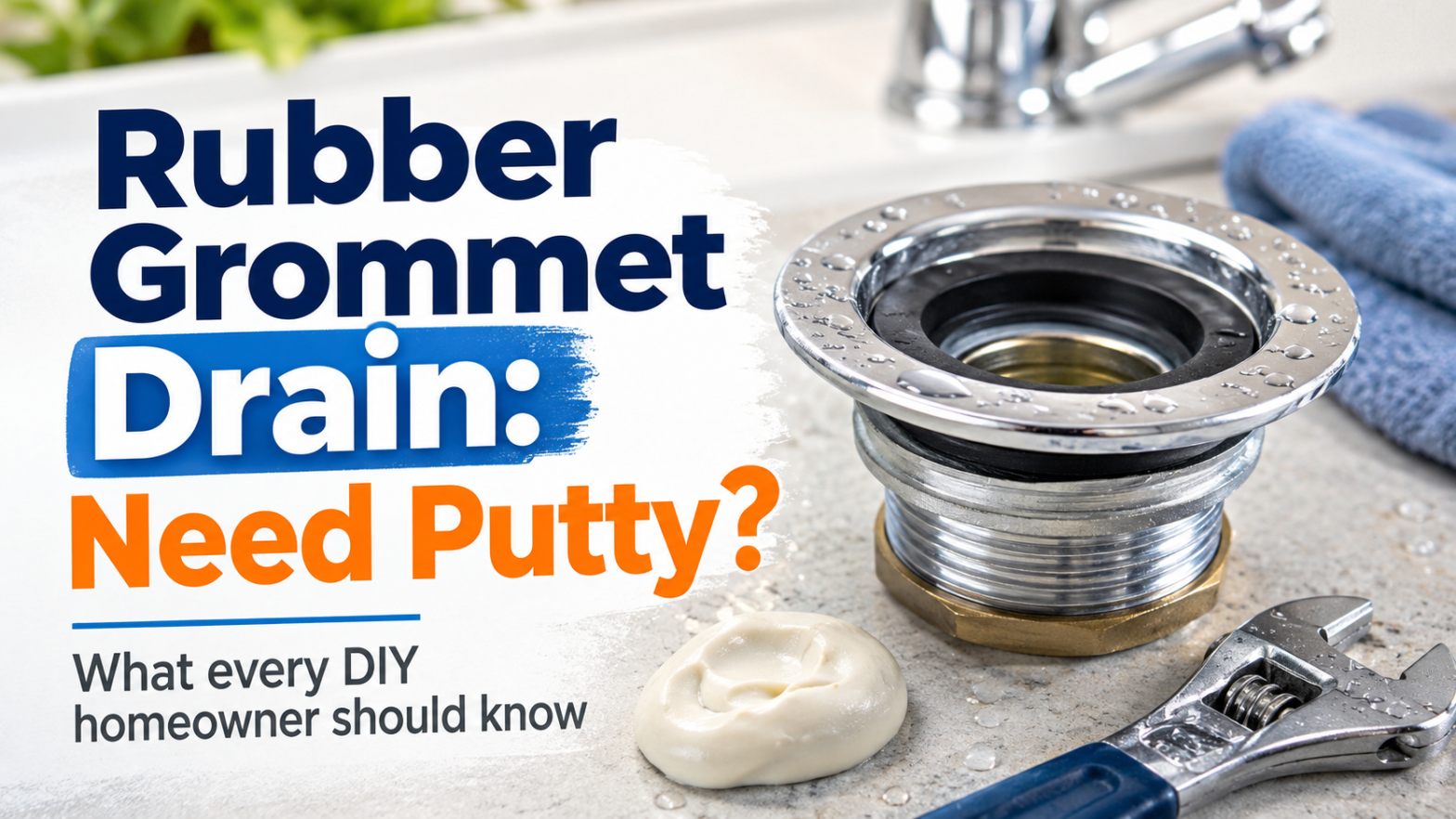 Rubber Grommet Drain: Is Putty Needed?