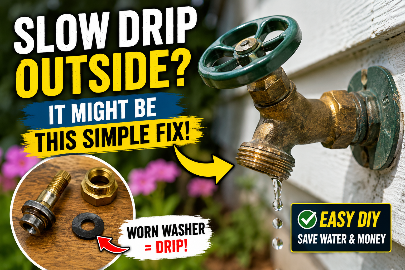Slow Outdoor Faucet Drip? Check This First