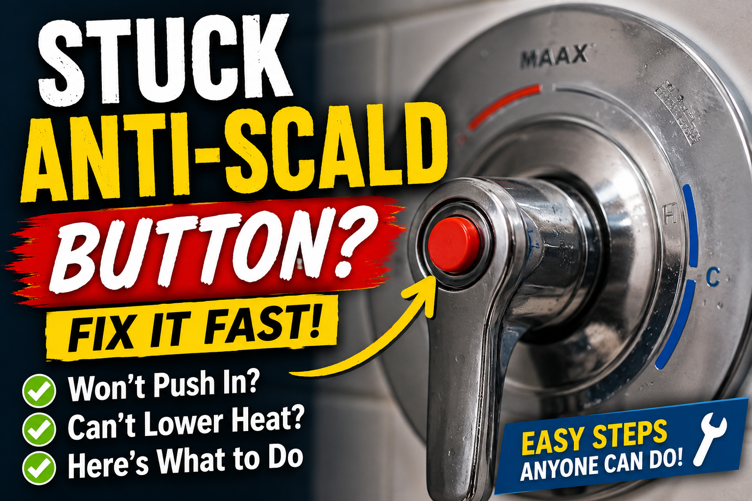 Stuck Anti-Scald Button? Try This First