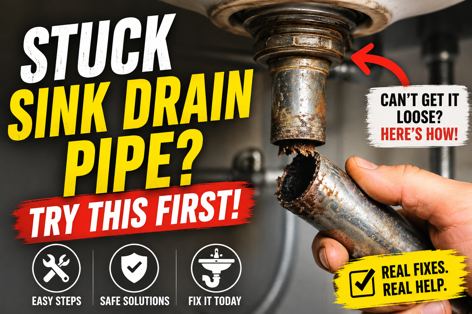 Stuck Sink Drain Pipe? Try This First