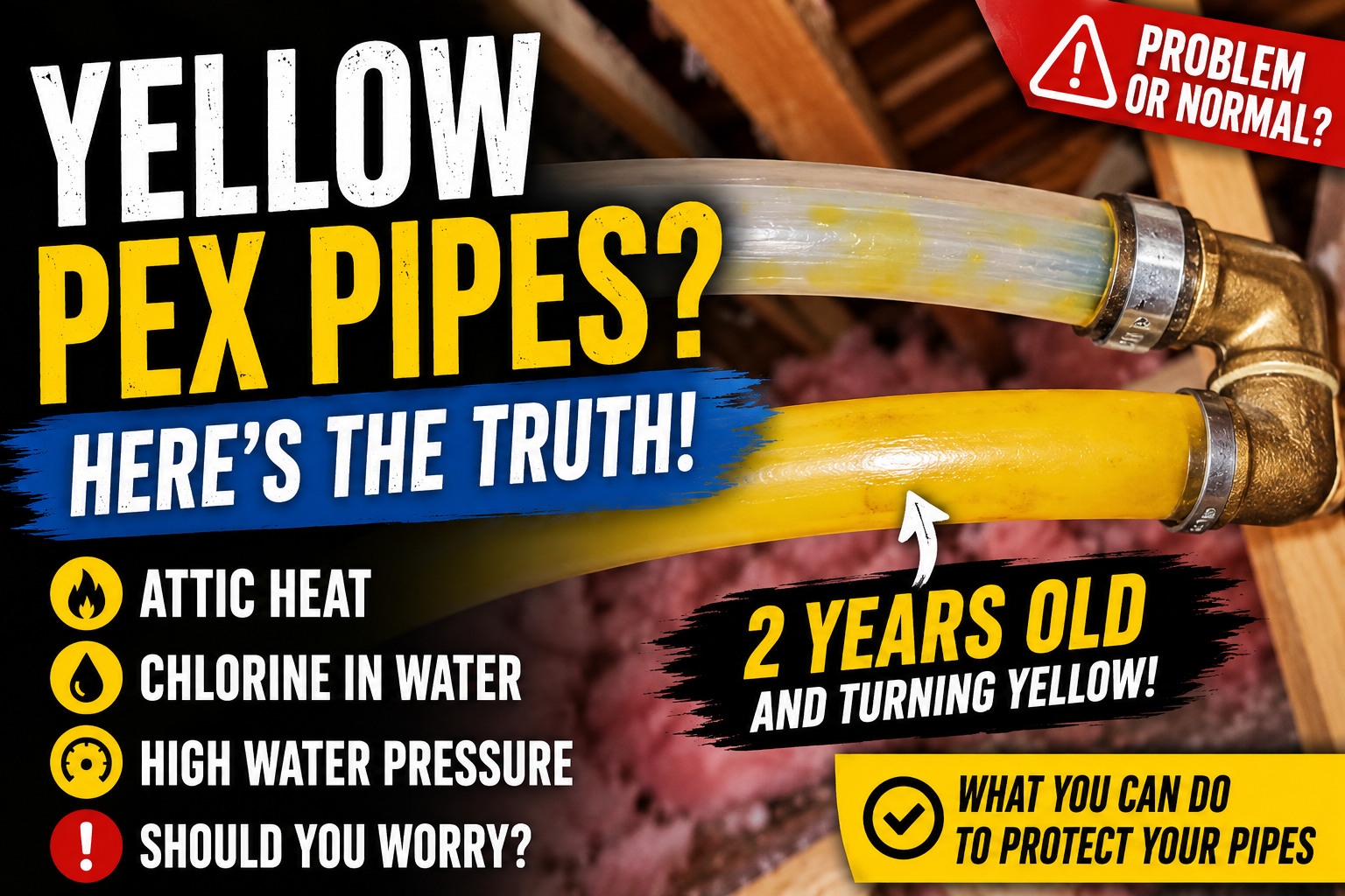 Yellow PEX Pipes: Normal or Trouble?