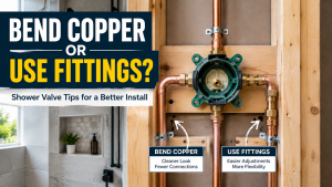 iBox Shower Valve: Bend Copper or Use Fittings?