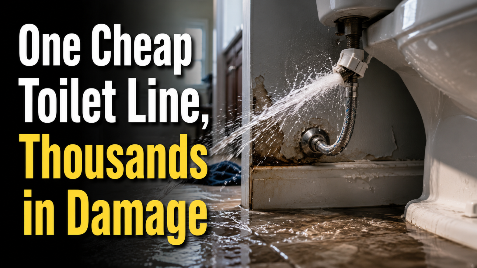 Toilet Supply Lines Can Flood Your Home Fast
