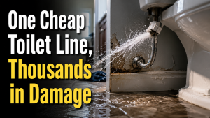 Toilet Supply Lines Can Flood Your Home Fast